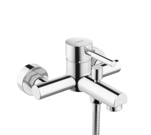 Single lever bath mixer with kit